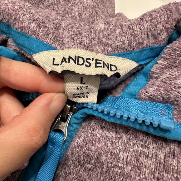 Lands End Purple Sweatshirt - Picture 5 of 6